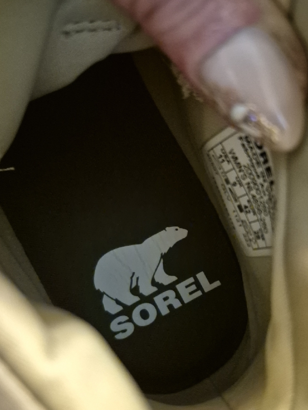 Sorel "Ona"Beige Tan &pink Casual Hiker Sneakers Womens Sz.11.(#2030SH) - Picture 11 of 16